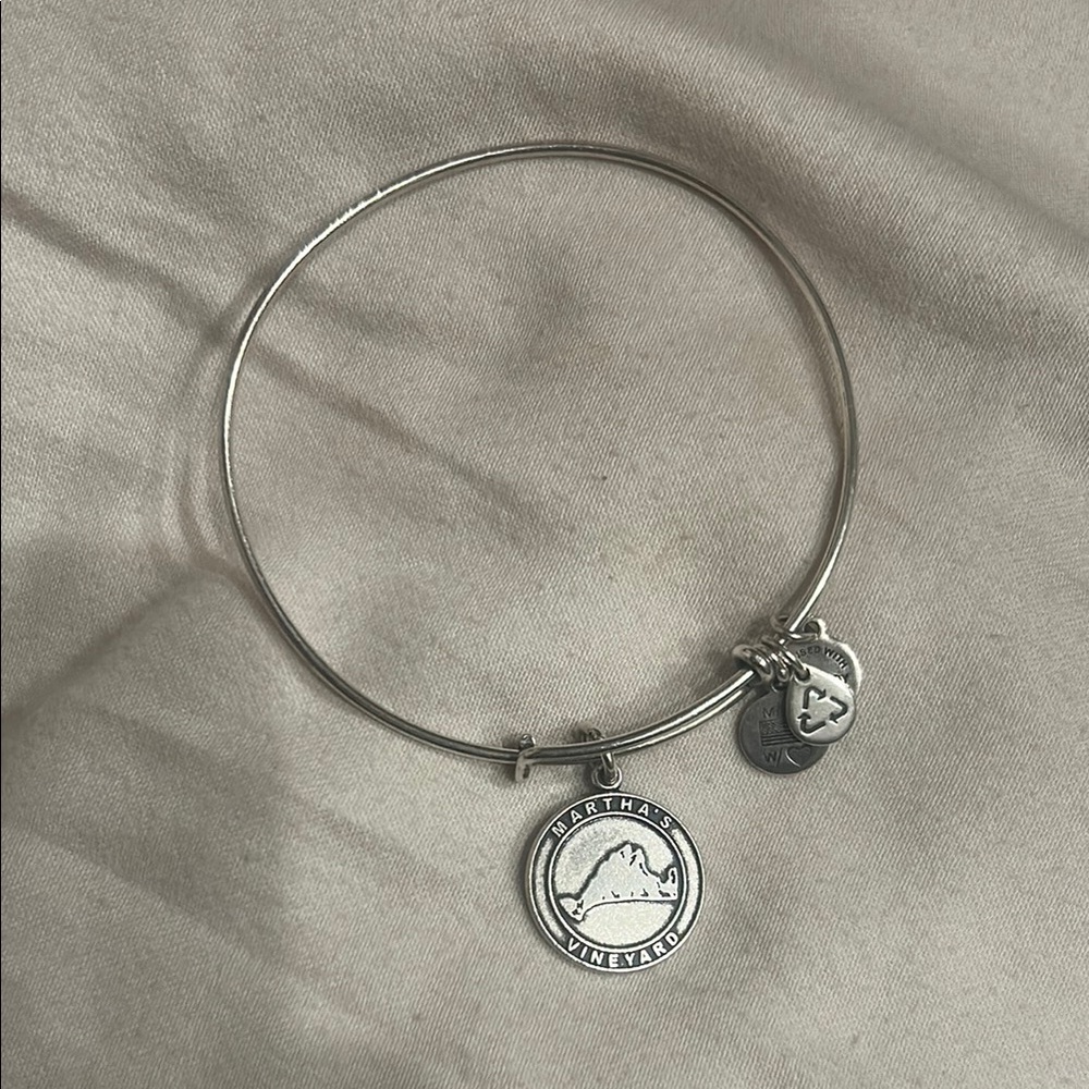 Alex and Ani Silver Martha's Vineyard Charm Bracelet
